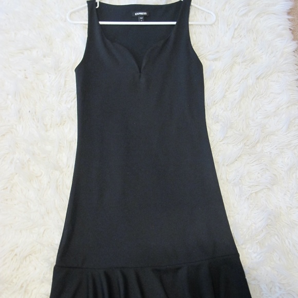 Express Women's Sleeveless Cocktail Little Black wedding party Dress Size Small - Picture 7 of 7